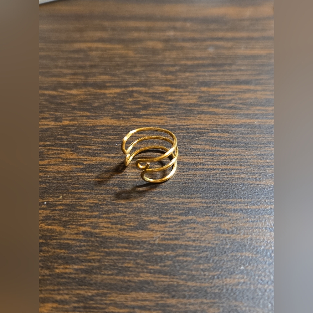 Handmade Elegant Unisex Triple Bar Ear Cuff For Either Ear - Picture 2 of 5
